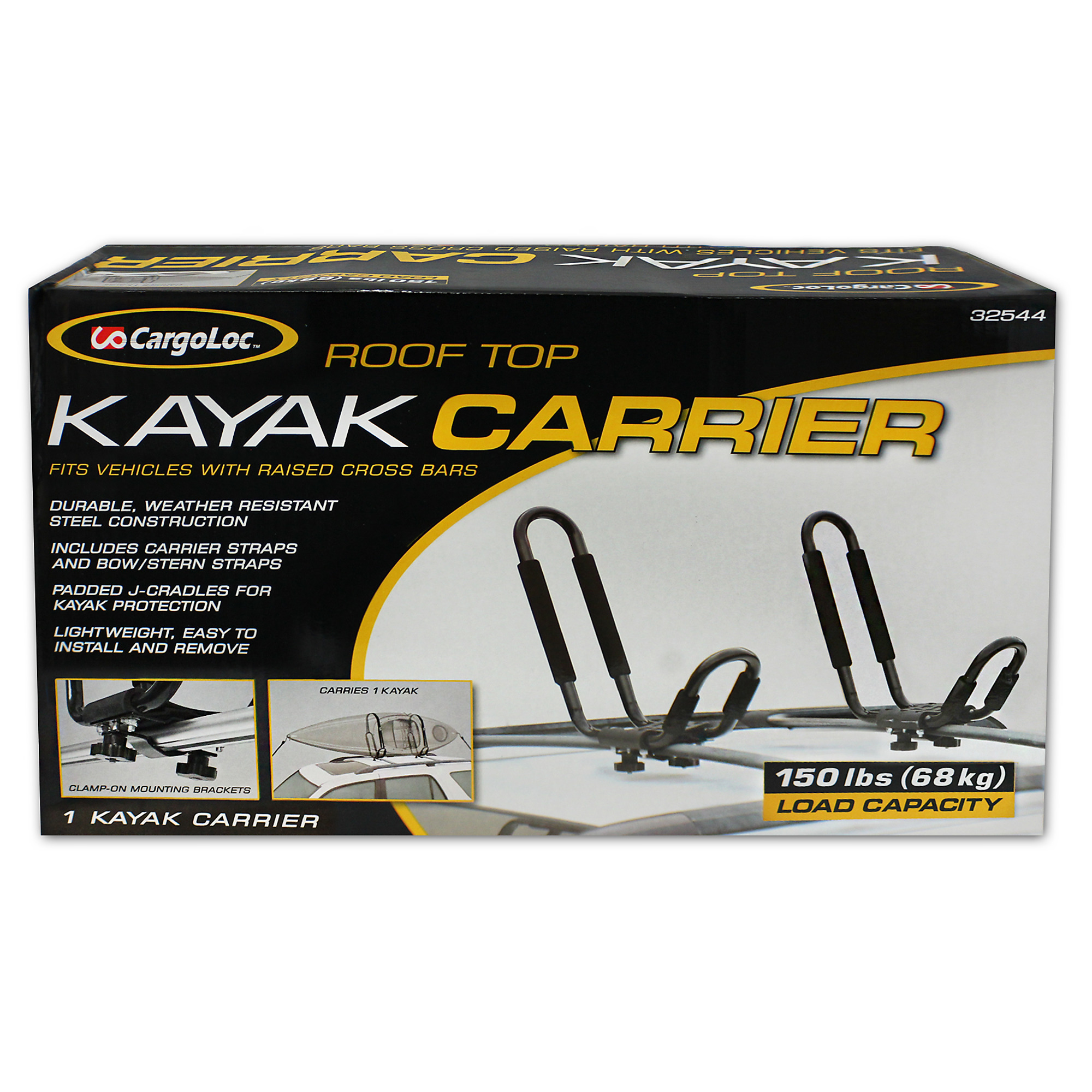 CargoLoc, Rooftop Kayak Carrier, Model #32544